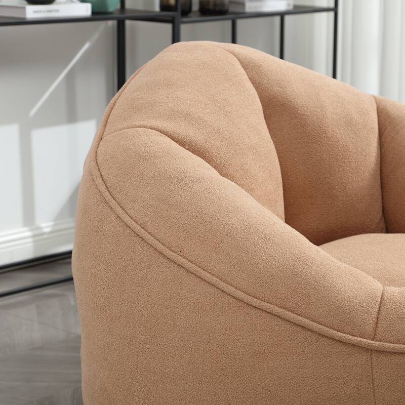 High Pressure Foam Bean Bag Sofa Chair with Footrest
