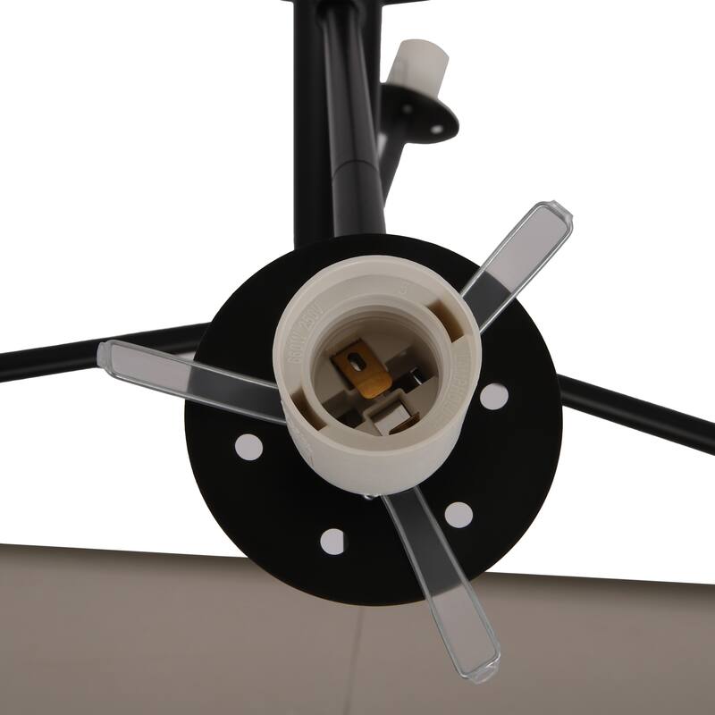 6-Light Modern Sputnik Chandelier with Glass Globe for Dining Room