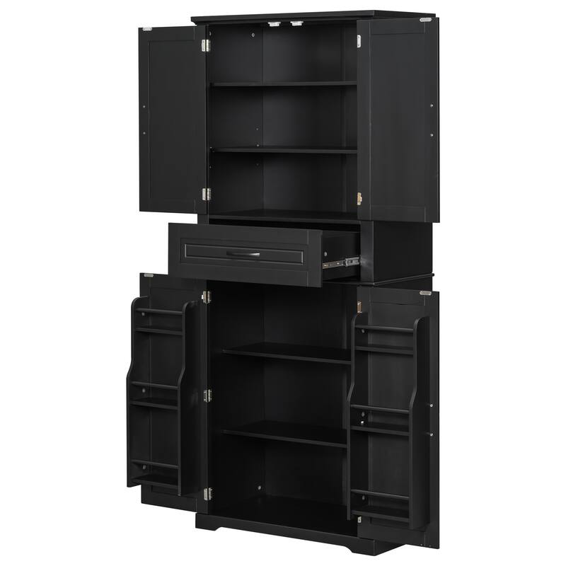 Bathroom Storage Cabinet with Multi-Functional Storage Space, Drawer with Slide Rails, Adjustable Shelf