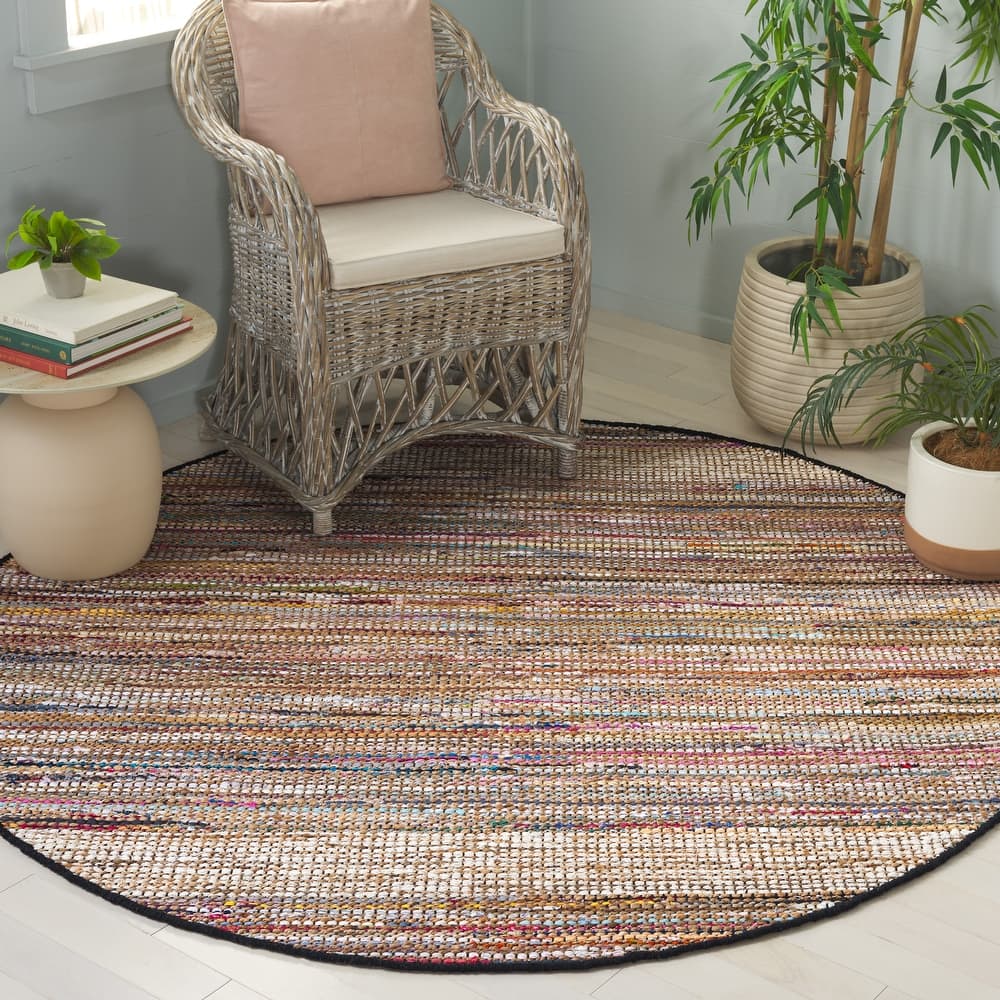 SAFAVIEH Handmade Cape Matsje Cod Denim & Jute Rug