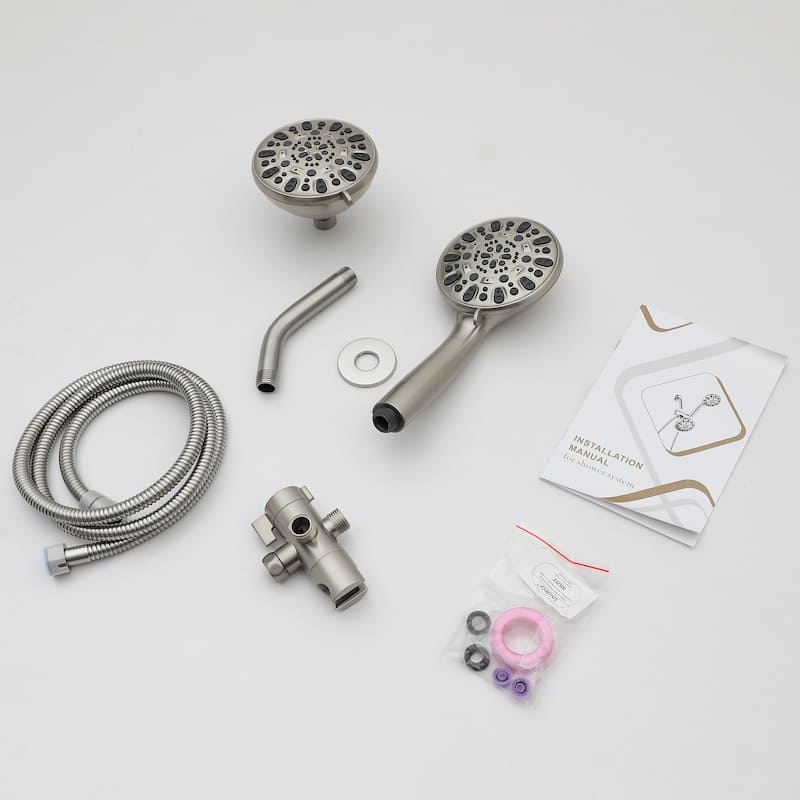 Lordear 3-way Sprayer Rainfall Shower System Handheld Shower Combo