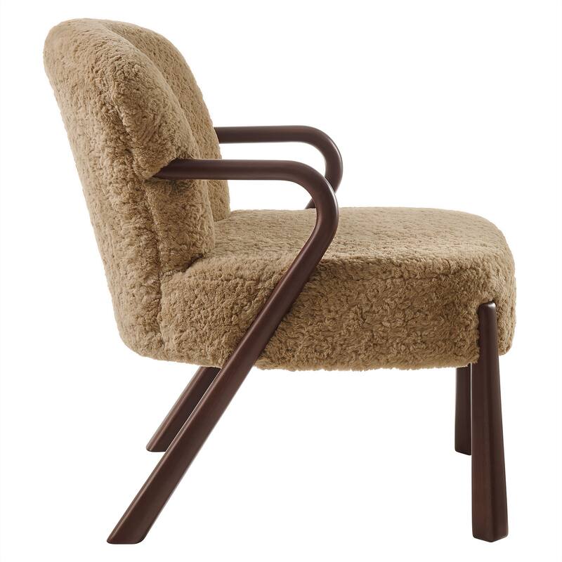 Arden Faux Shearling Accent Armchair