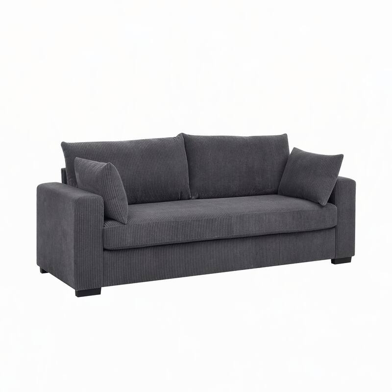 Coastal Haven Corduroy Sofa