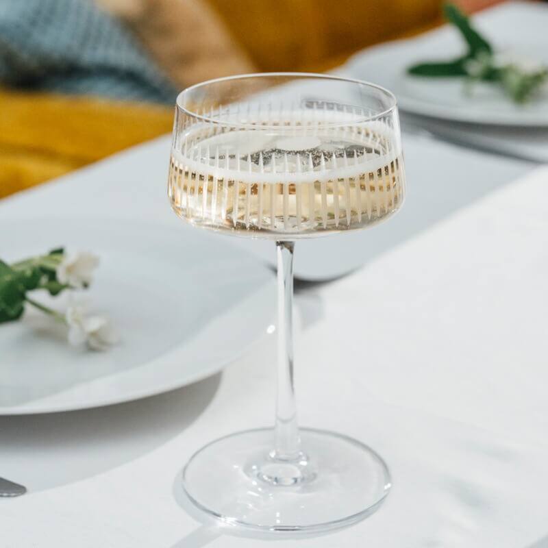 Stolzle Lausitz Set of 6 Soho Champagne Coupe Glasses - 9.25 oz