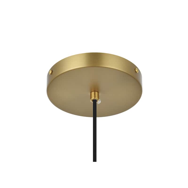 1-Light Frosted White Glass Pendant