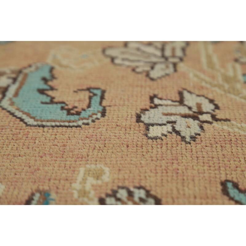 Tabriz Persian Vintage Area Rug Hand-Knotted Traditional Wool Carpet - 7'7" x 11'2"