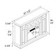 preview thumbnail 4 of 21, 48" Freestanding Electric Fireplace with Remote Control