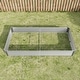 Raised Garden Bed Kit - Metal Raised Bed Garden 7.6x3.7x0.98ft For 