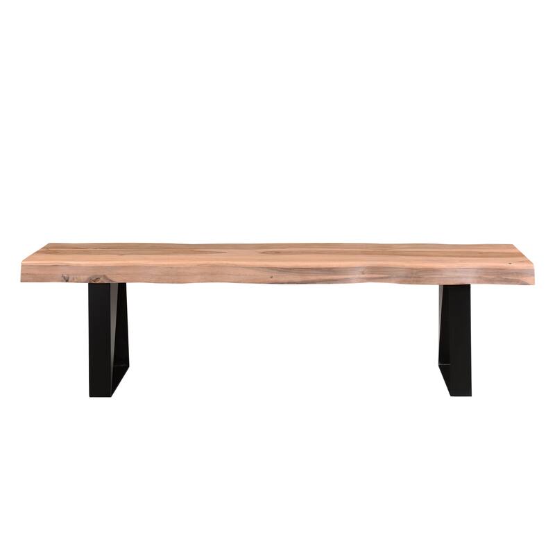 Sienna Live Edge Wave Dining Bench