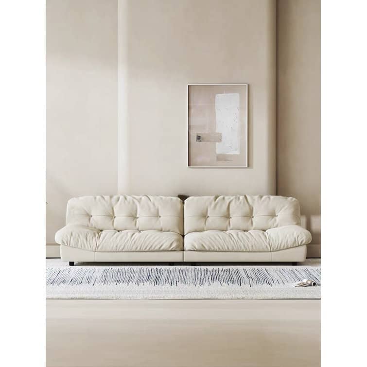 Ciyana 110'' Microfiber Sofa - Beige