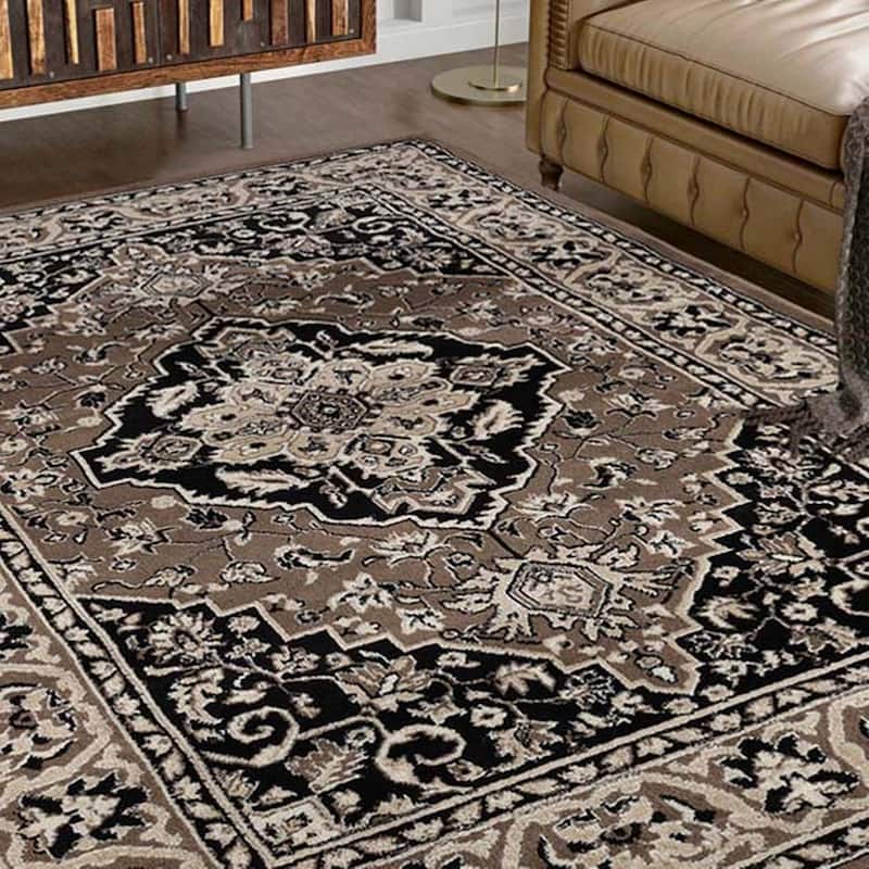 Superior Glendale Floral Medallion Indoor Area Rug