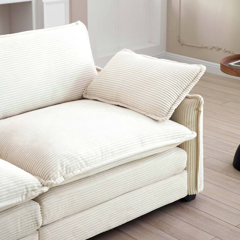 Over Size Flexible Combinations Modular Sofa Set with Ottomans
