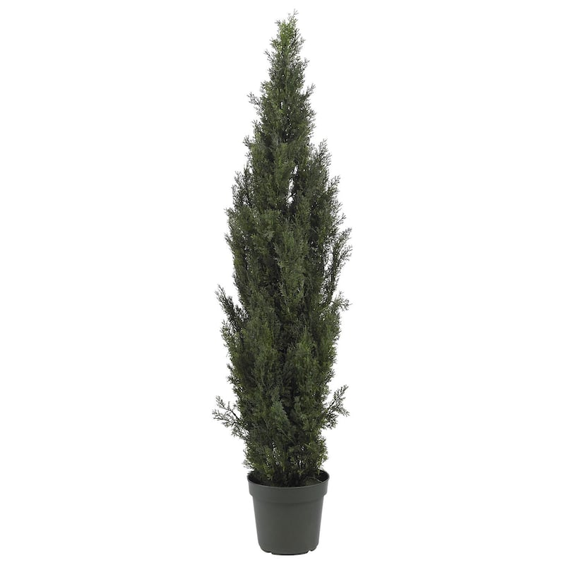 6 Ft Artificial Pine Tree Indoor Outdoor Decor - Holiday Greenery, Realistic Tree, Home Accent - 6ft.