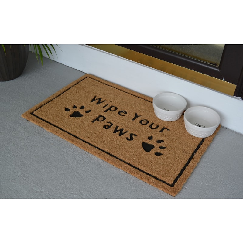 Wipe Your Paws Outdoor Coir Non Skid Doormat