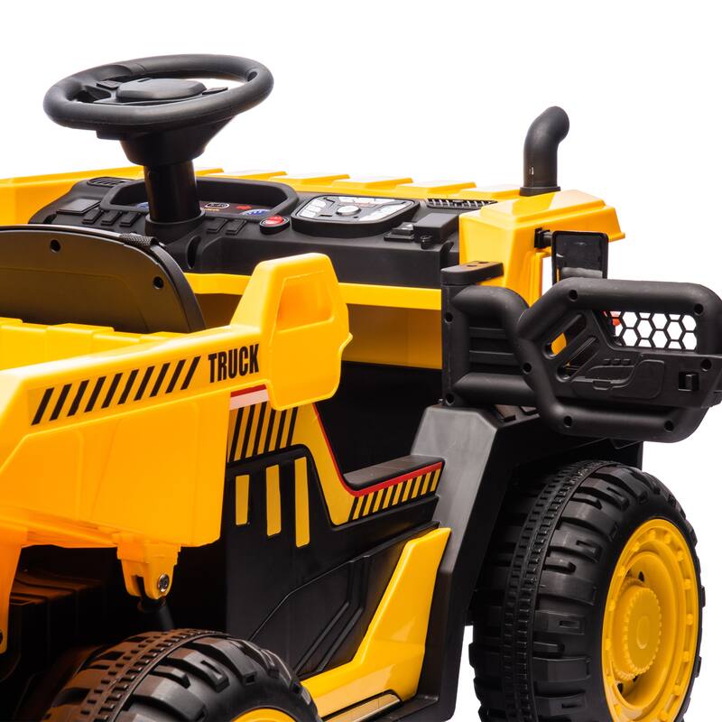 24V Two-Seater Kids Ride On Electric Car with Remote Control Electric Dump and Multimedia Functions