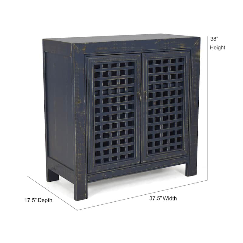 Steve Silver Raissa Distressed Finish Two-door Accent Cabinet