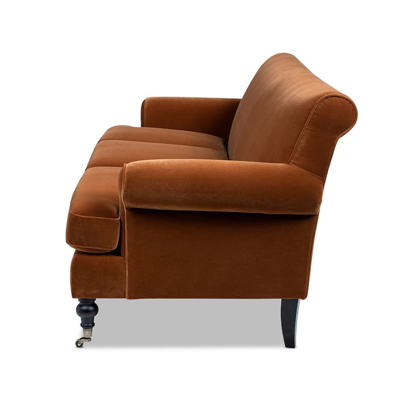 Alana Lawson 88 Inch Living Room Sofa – Three Cushion Couch with Rolled Arms and Tight Back – Minimal Assembly Required