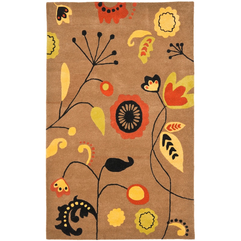SAFAVIEH Handmade Soho Kaleena Floral N.Z. Wool Rug