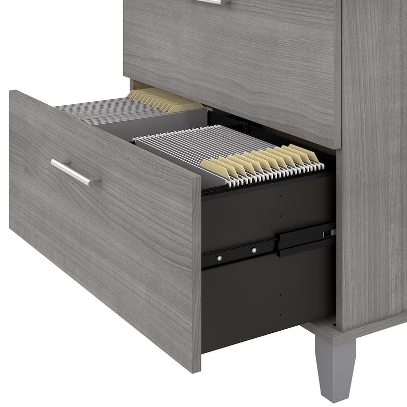 Bush Furniture Somerset 2 Drawer Lateral File Cabinet with Storage