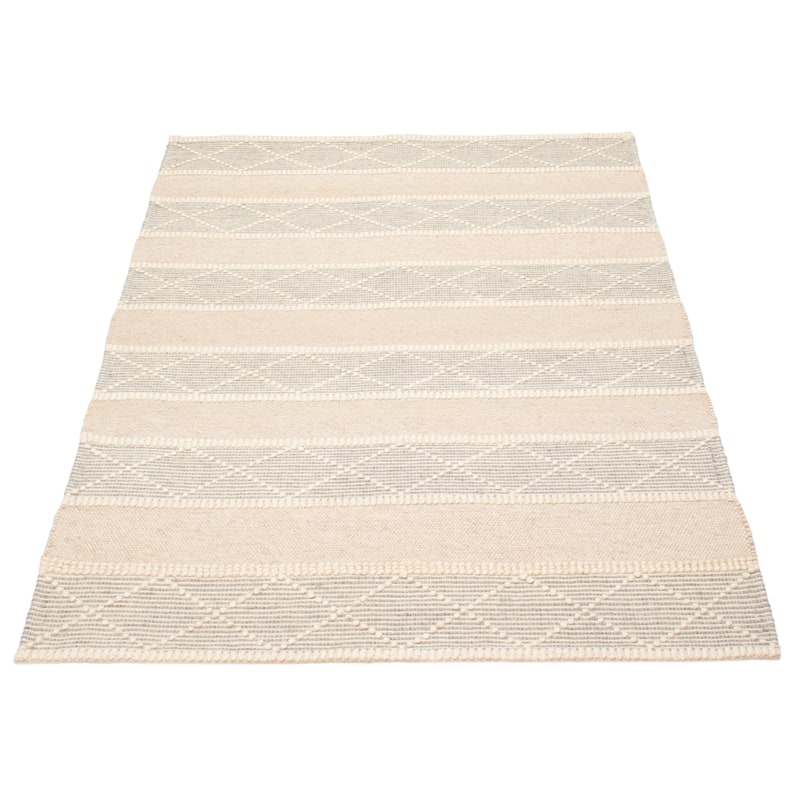 ECARPETGALLERY Braid weave Sienna Cream Wool Rug - 5'3 x 7'3