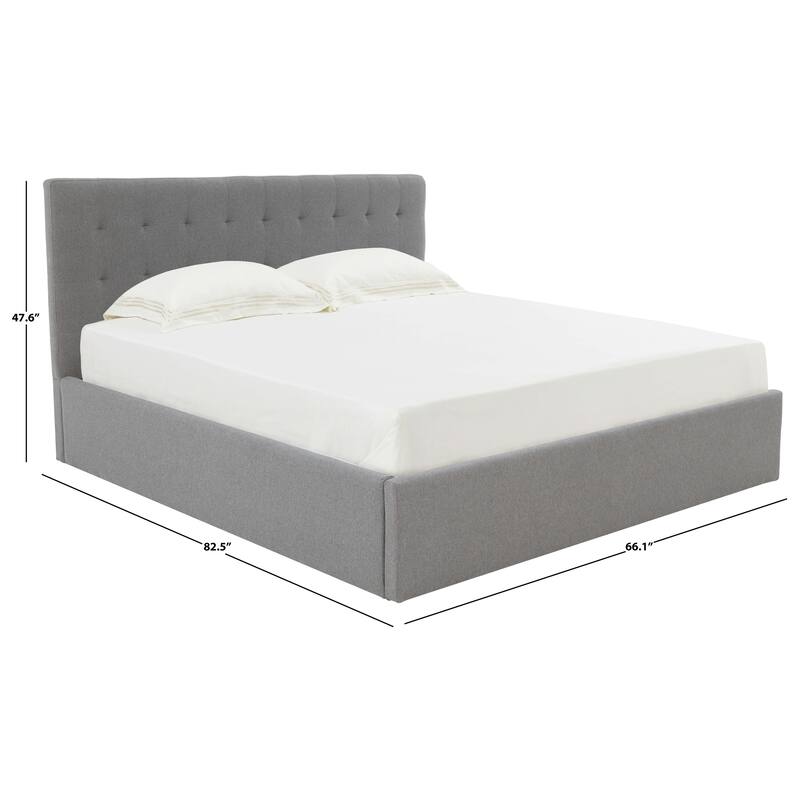SAFAVIEH Couture Meliha Low Profile Tufted Platform Bed