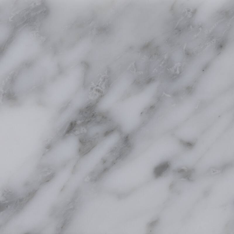 Avanity Carrara White Natural Marble Vanity Top with Rectangular Undermount Sinks