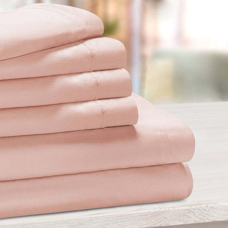 Cotton Blend 1000 Thread Count 6 Piece Sheet Set by Miranda Haus