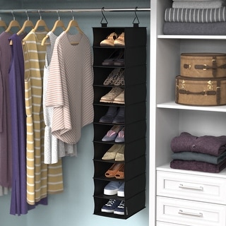 ClosetMaid Capsule 4-Cube Hanging Fabric Closet Organizer - Black