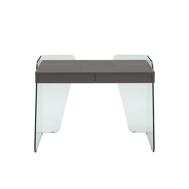 ARCHIE office desk with clear glass.