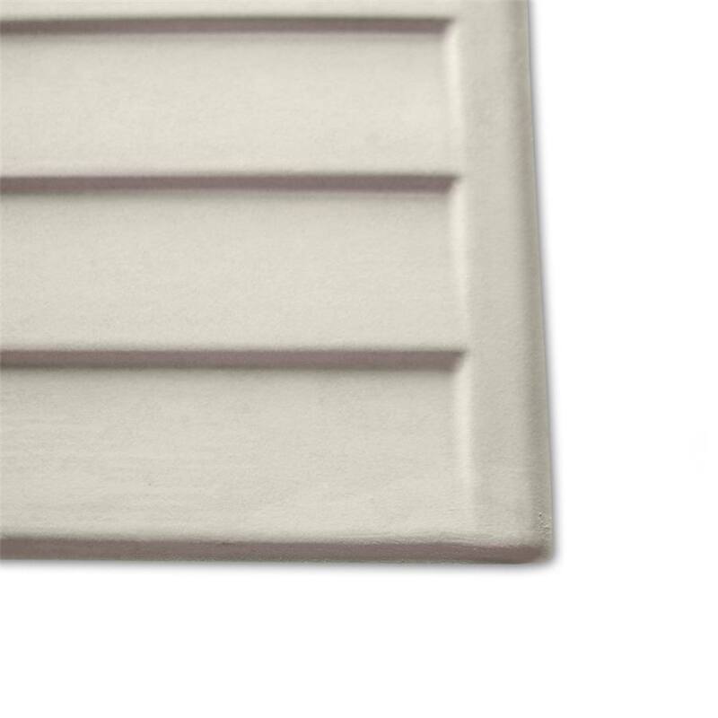 Merola Tile Habanera Decor Bone 11-7/8" x 35-1/2" Fluted Ceramic Wall Tile