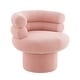 preview thumbnail 19 of 26, Christopher Knight Home - Swivel Bliss American Design Upholstered Round Swivel Barrel Chair with Teddy Fleece Fabric