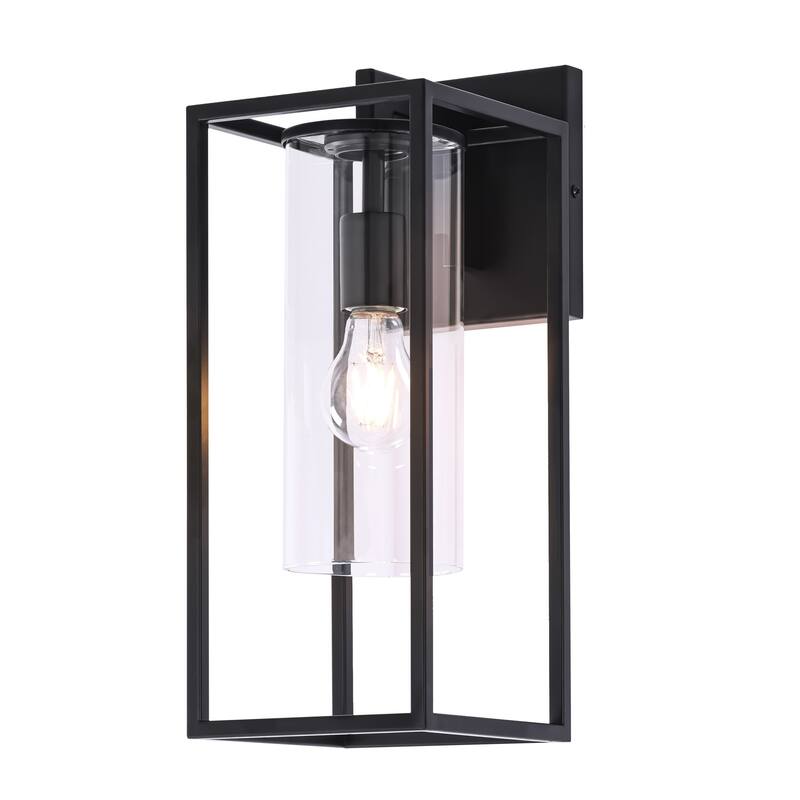 2 Pack Outdoor Wall Lights, Outdoor Wall Lantern with Glass Shade