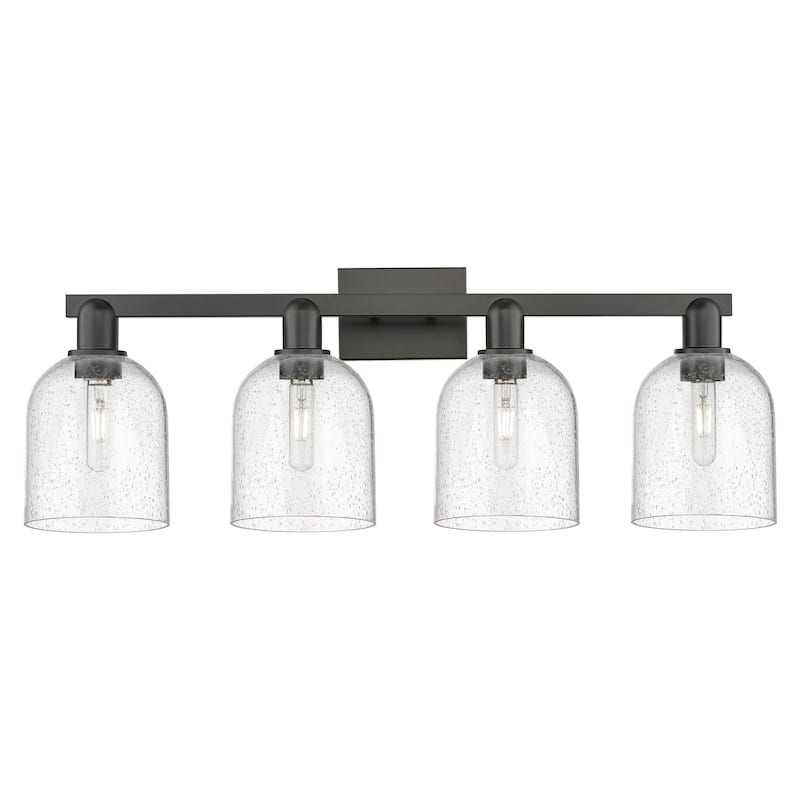 Innovations Lighting 716-4W-12-33 Bella Vanity Bella 4 Light 33" Wide - Matte Black / Seedy