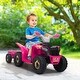 preview thumbnail 32 of 71, White 6V Electric ATV Ride-On with Trailer, Bluetooth, Music, Power Display for Kids Ages 3-6 Rose