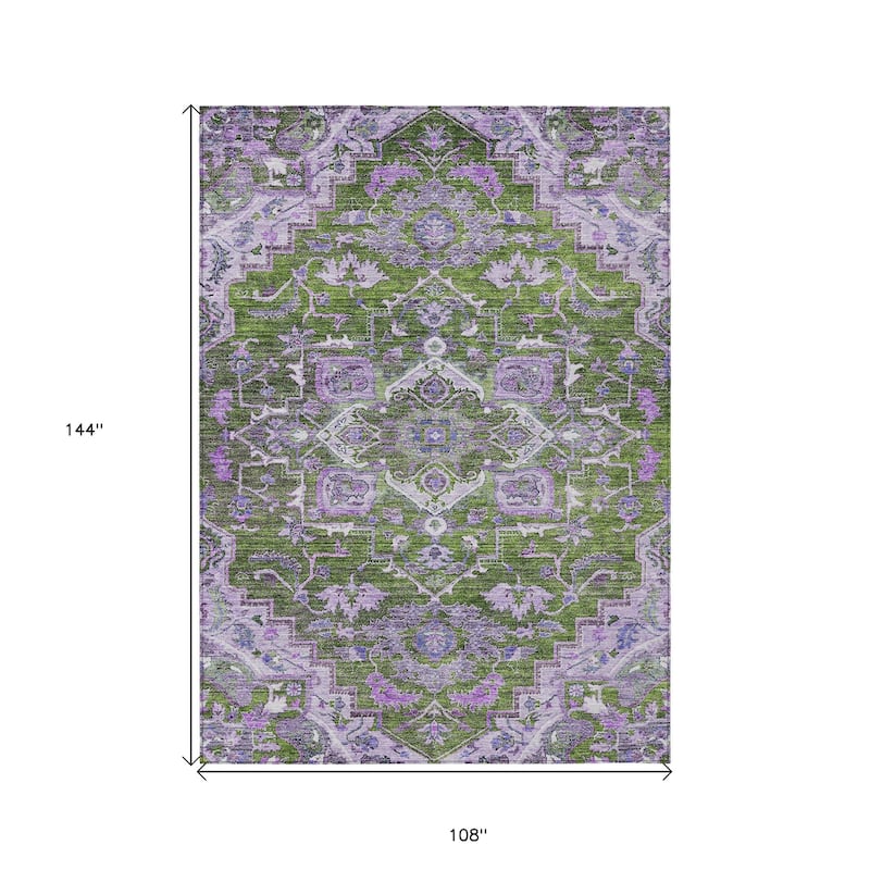 HomeRoots Oriental Traditional Rectangle Outdoor Rug