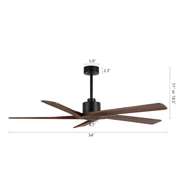 WINGBO 54 Inch DC Motor Indoor Ceiling Fan without Lights