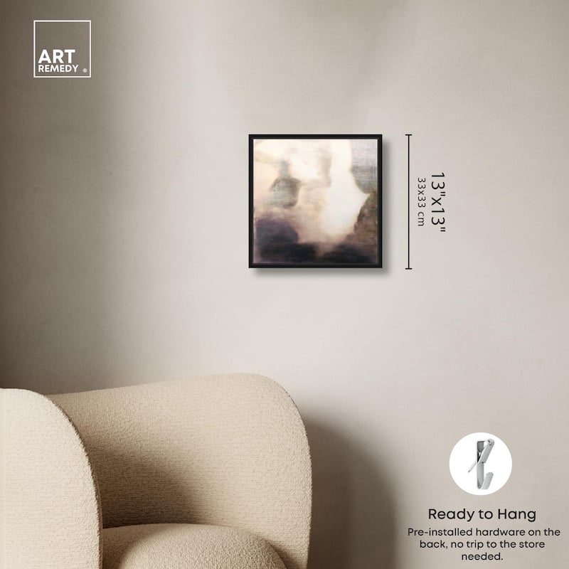 Pale Taupe I Canvas by Art Remedy