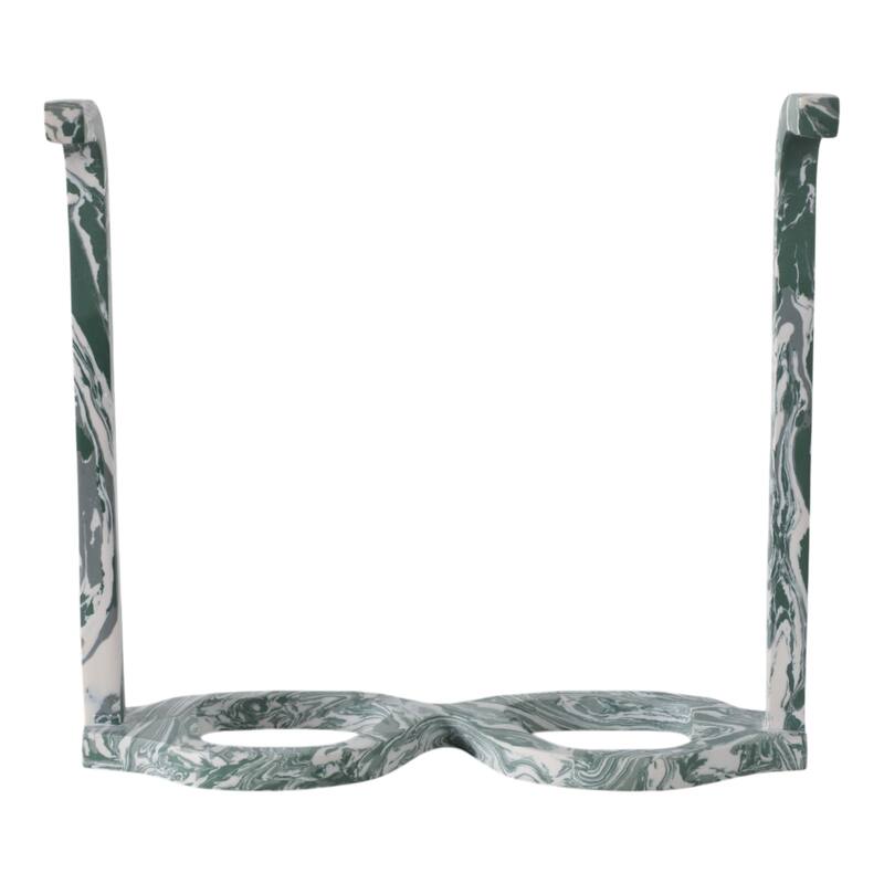 Stone Decorative Object Eyeglasses Shape Carved Sculptural Accent - 9" x 8" x 3"