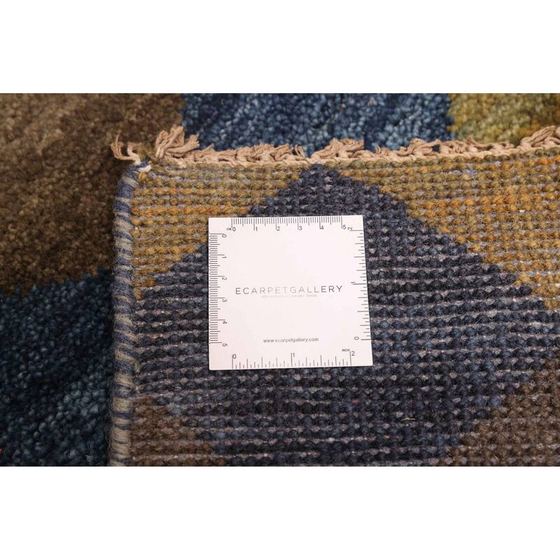 ECARPETGALLERY Hand-knotted Pak Finest Gabbeh Dark Blue Wool Rug - 4'7 x 6'7