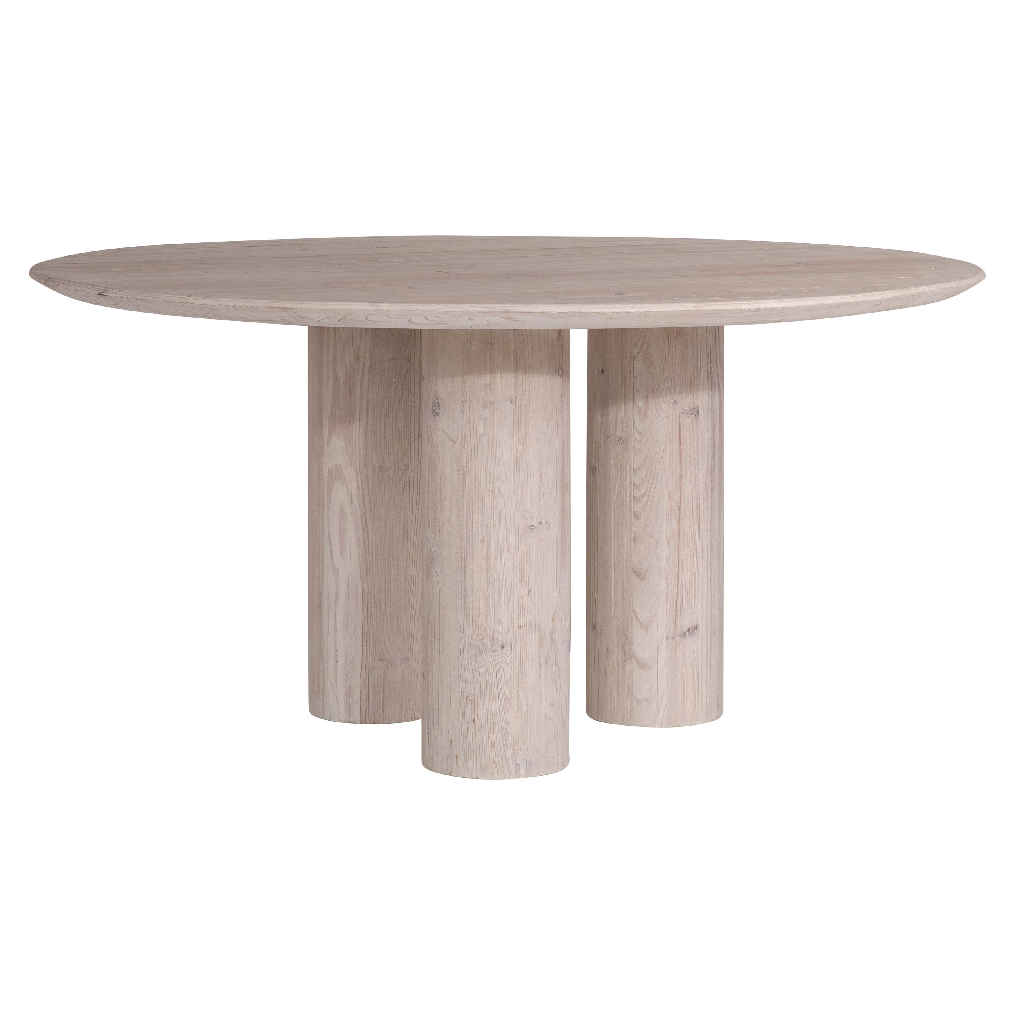 60 inch round top oak dining table