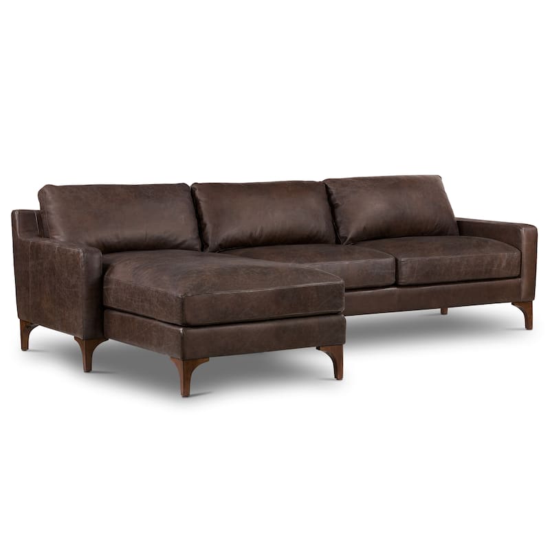Poly & Bark Sorrento Sectional - Genuine Italian Leather