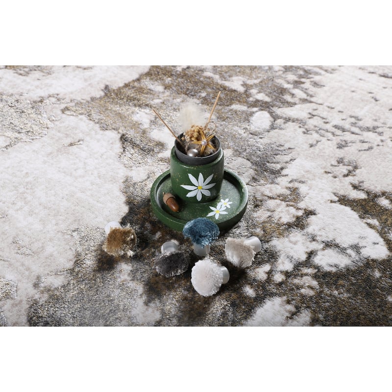 Viana Collection Modern Abstract Area Rug