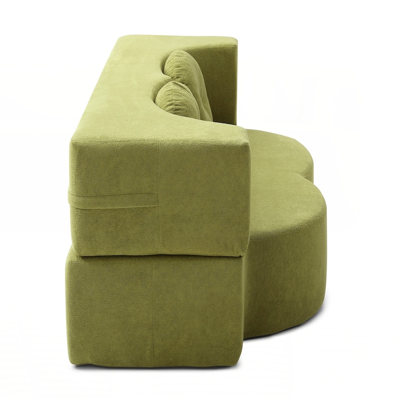 Folding Sofa Bed with Pillow, Sleeper Sofa, Floor & Futon Loveseat Couch