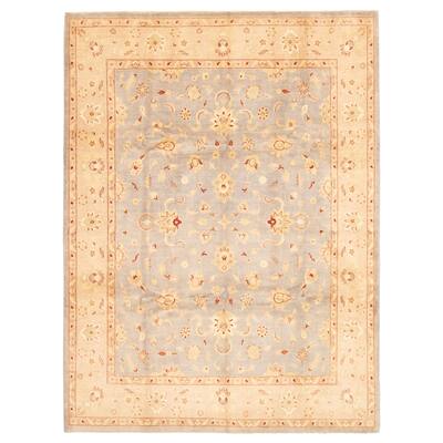 ECARPETGALLERY Hand-knotted Peshawar Oushak Grey Wool Rug - 9'0 x 11'10