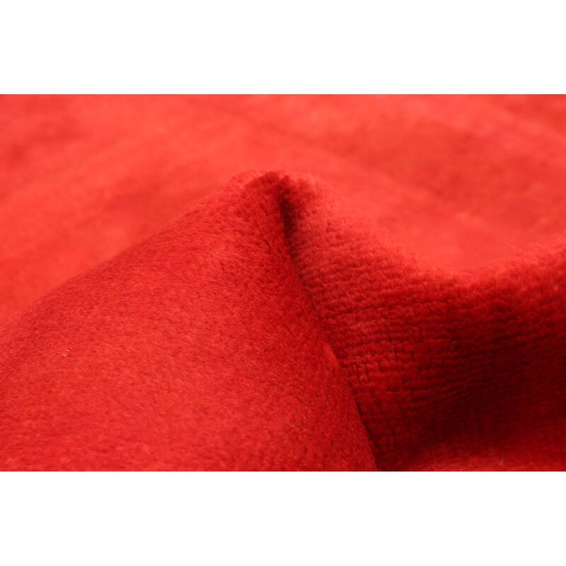 ECARPETGALLERY Hand-knotted Color Transition Red Wool Rug - 2'8 x 6'5