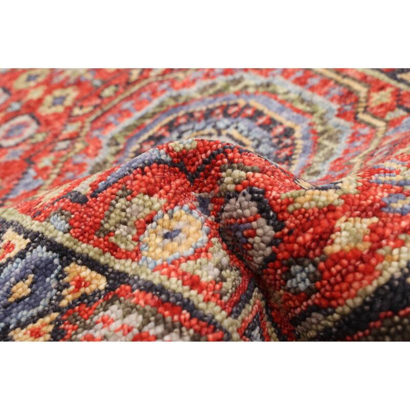 ECARPETGALLERY Hand-knotted Mamluk Red Wool Rug - 2'8 x 7'7