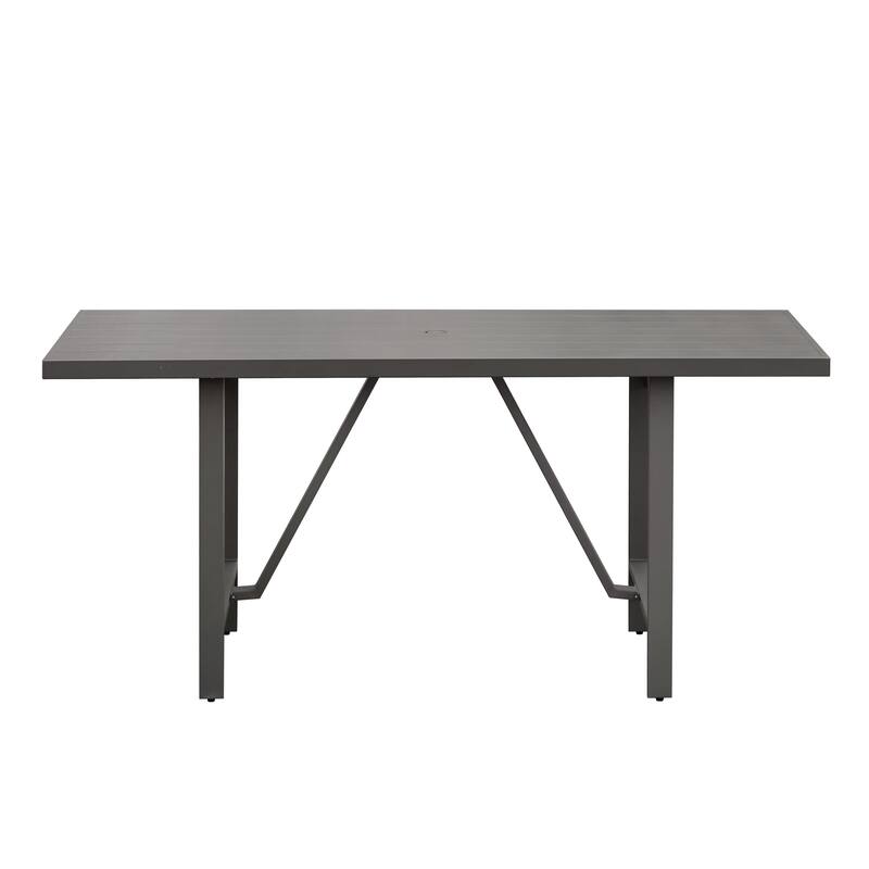Navarro Outdoor Aluminum Counter Table, Mocha