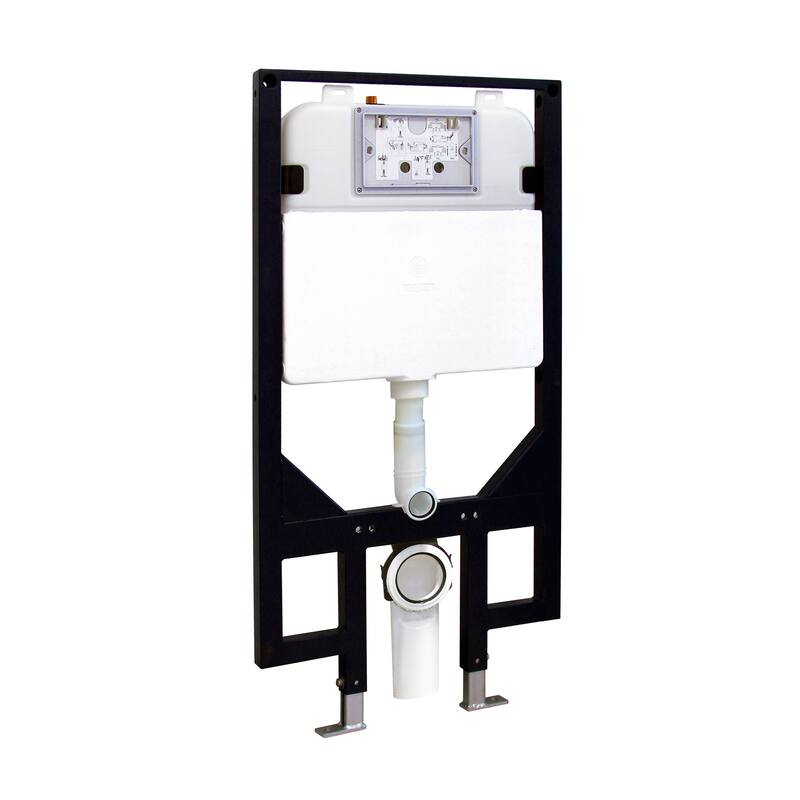 Sitzoni 2X4 Concealed In-Wall Toilet Tank Carrier System - 19.56" x 3.56" 44.9"