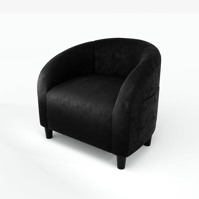 Upholstered Velvet Accent Cozy Armrest Sofa Chair for Living Room Bedroom