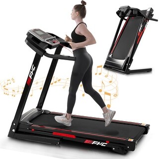 Superun 300 Lb Capacity Foldable Exercise Treadmill - 3.0HP Portable...